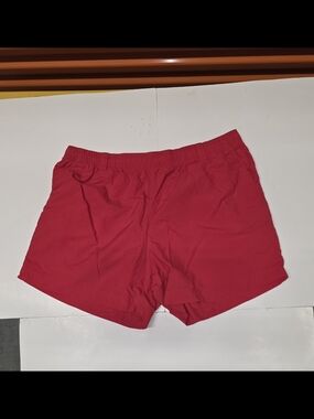 Columbia Men's Red Athletic Elastic-Waist Shorts
